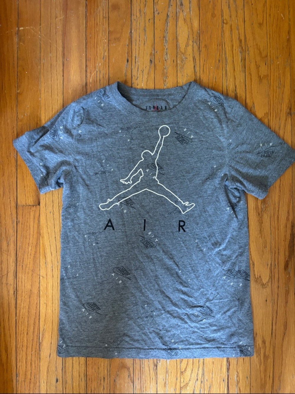 Nike Kids Gray Jordan Air Short Sleeve Tee